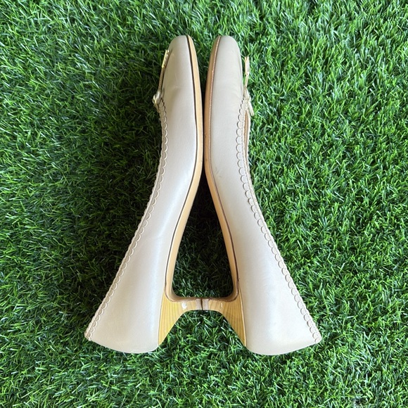 SALVATORE FERRAGAMO Luxury Italian Designer Nude Kitten Heels size 9.5 - Picture 3 of 12